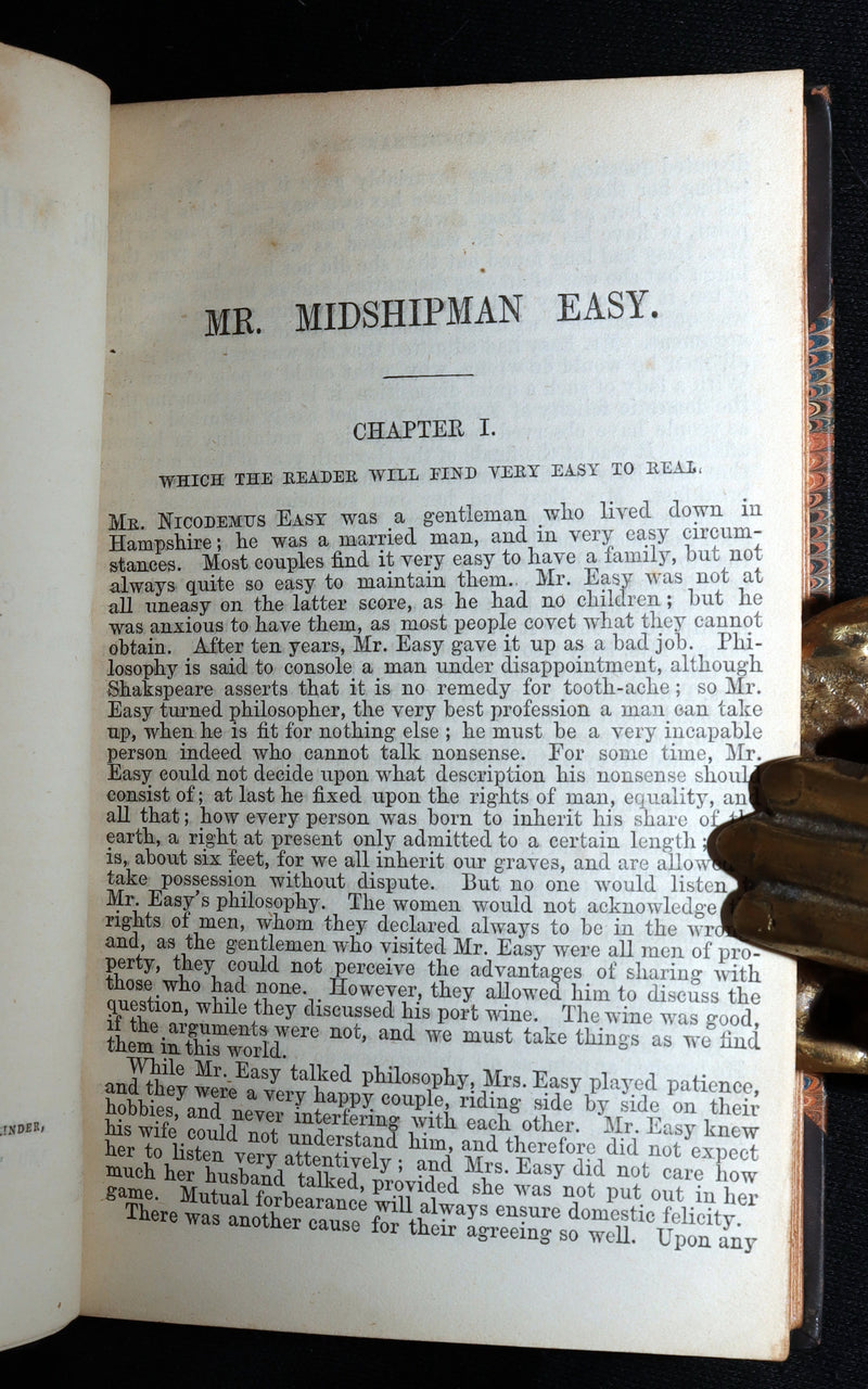 1856 Rare Captain Frederick Marryat Set - Mr. Midshipman Easy; Peter Simple; ...