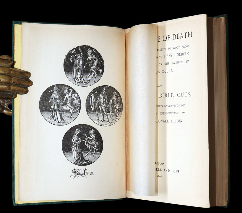 1896 Rare Book - The Dance of Death by Hans Holbein with Also his Bible Cuts