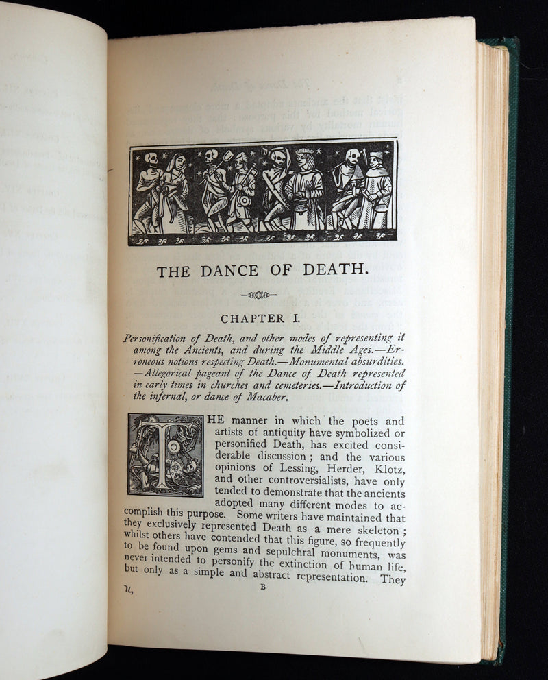 1896 Rare Book - The Dance of Death by Hans Holbein with Also his Bible Cuts