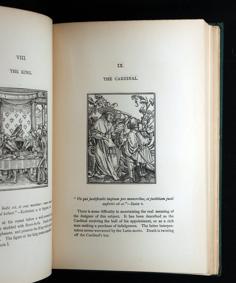 1896 Rare Book - The Dance of Death by Hans Holbein with Also his Bible Cuts