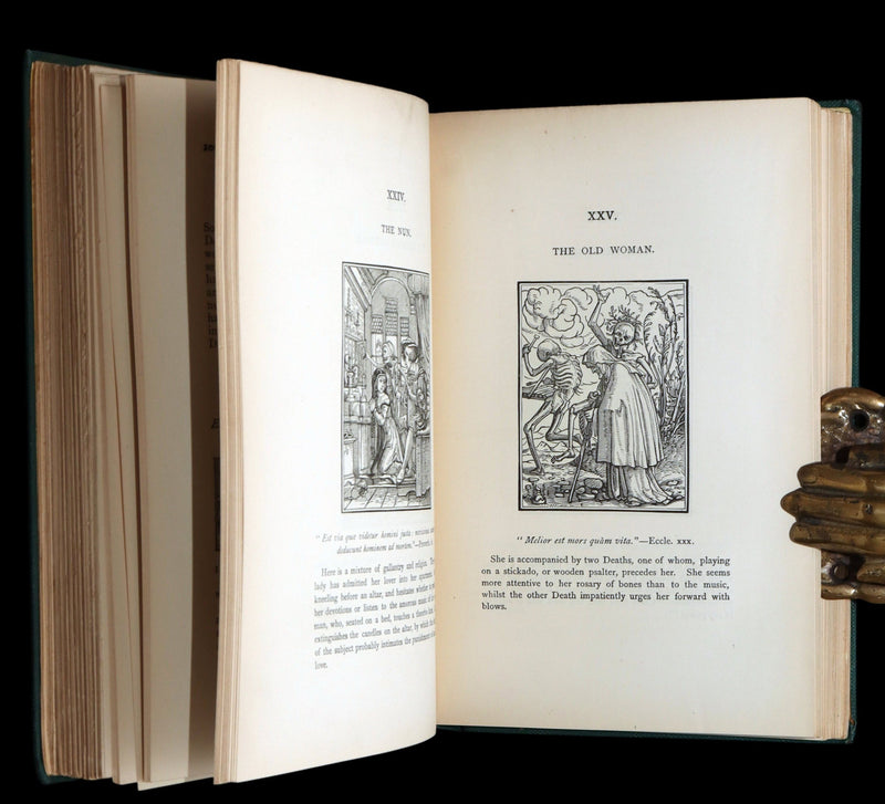 1896 Rare Book - The Dance of Death by Hans Holbein with Also his Bible Cuts