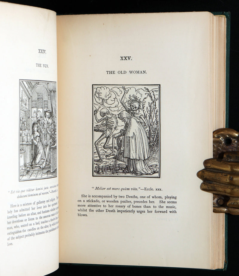 1896 Rare Book - The Dance of Death by Hans Holbein with Also his Bible Cuts
