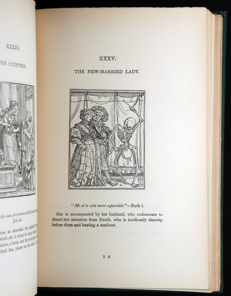 1896 Rare Book - The Dance of Death by Hans Holbein with Also his Bible Cuts