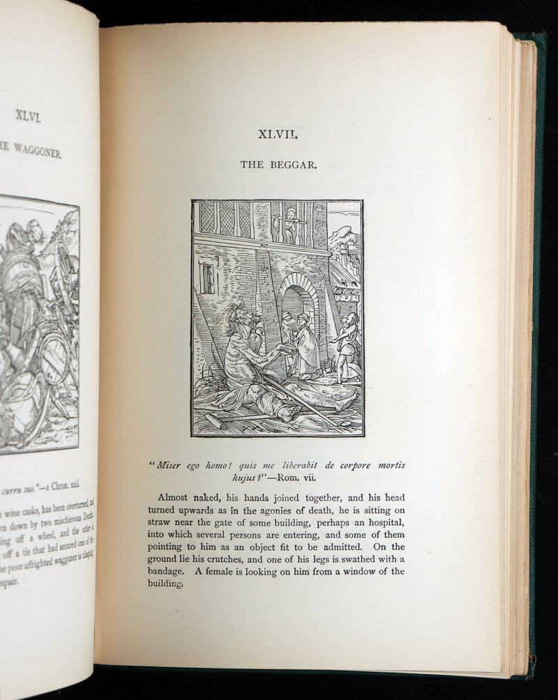 1896 Rare Book - The Dance of Death by Hans Holbein with Also his Bible Cuts