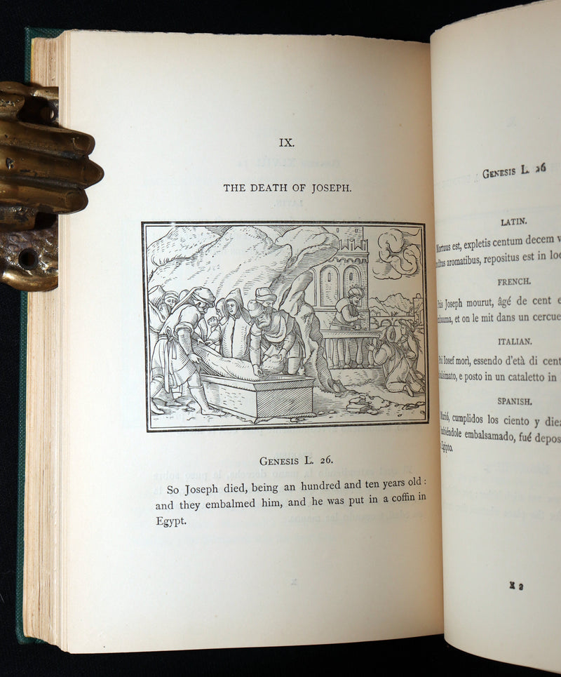 1896 Rare Book - The Dance of Death by Hans Holbein with Also his Bible Cuts