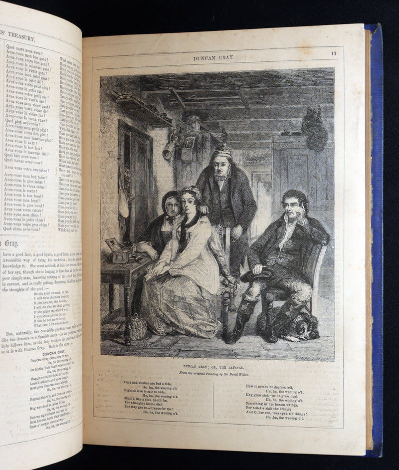 1858 Rare Victorian Book set - The Ladies’ Treasury, An Illustrated Magazine