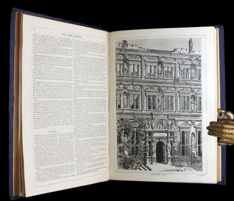 1858 Rare Victorian Book set - The Ladies’ Treasury, An Illustrated Magazine