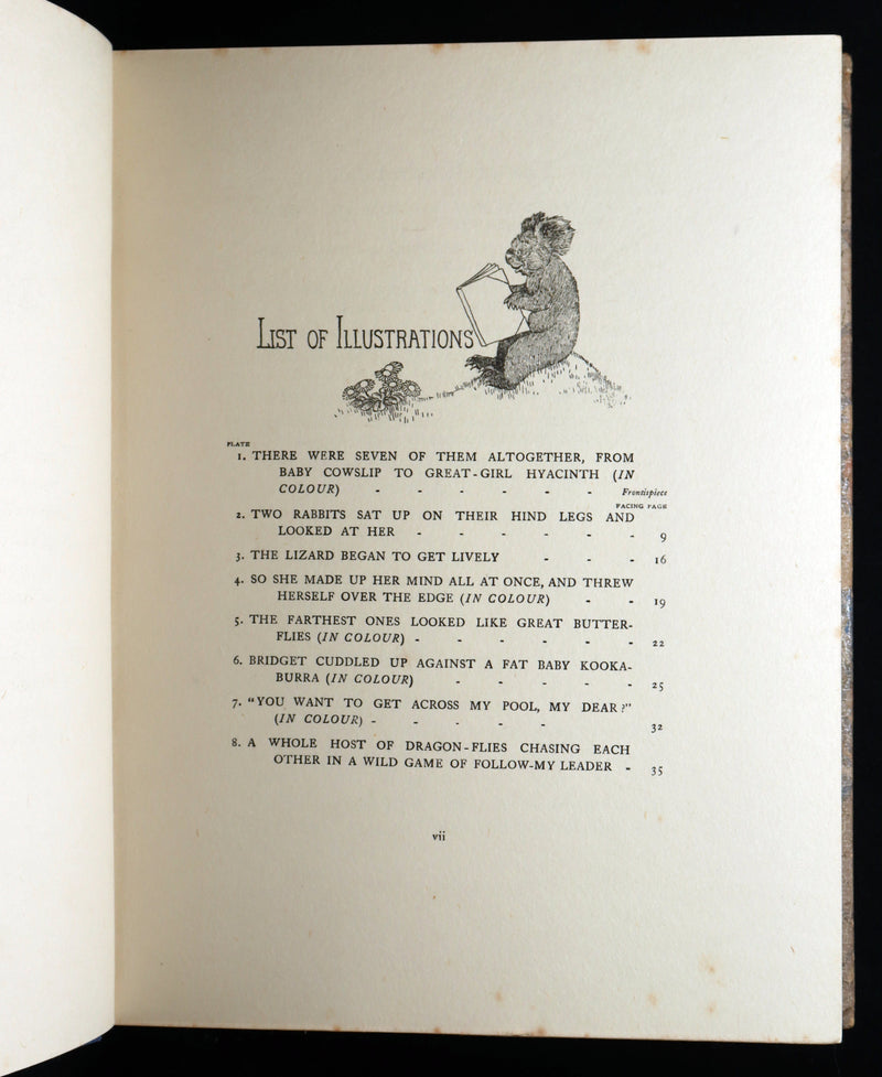 1929 Rare Book - The Little Fairy Sister Illustrated by Ida Rentoul Outhwaite