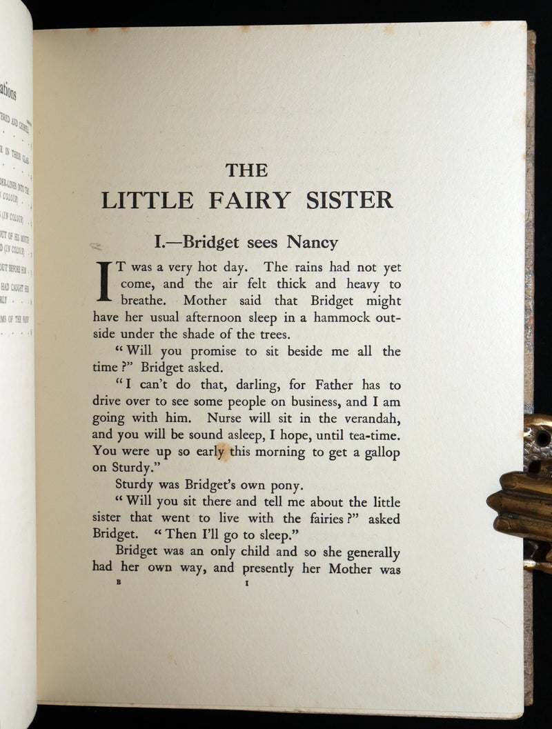 1929 Rare Book - The Little Fairy Sister Illustrated by Ida Rentoul Outhwaite
