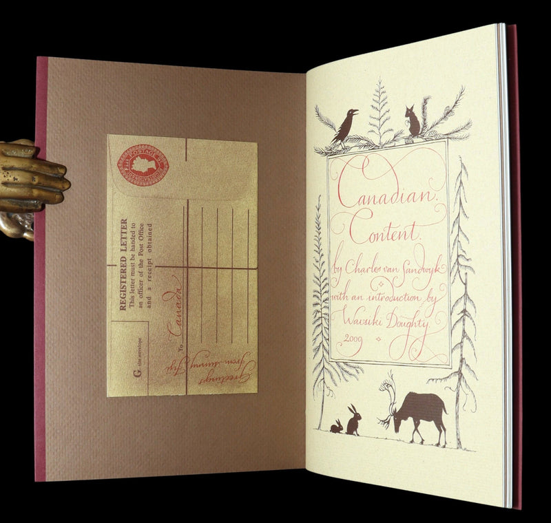 2009 Rare Signed Book - Canadian Content by Charles van Sandwyk