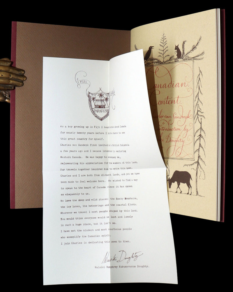 2009 Rare Signed Book - Canadian Content by Charles van Sandwyk
