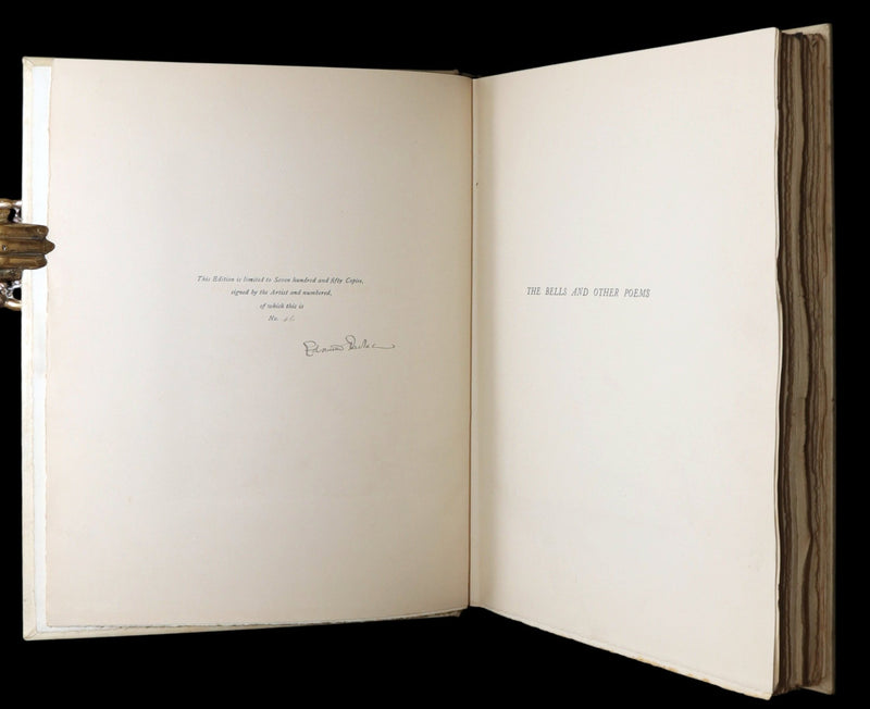 1912 Signed Limited Edition Edmund Dulac - The Bells by Edgar Allan Poe