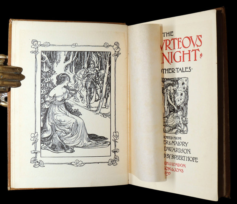 1899 Scarce First Edition - The Courteous Knight Illustrated by Robert Hope