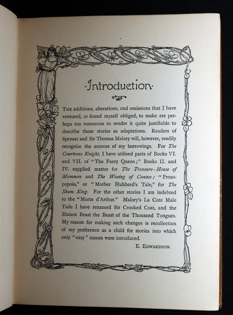 1899 Scarce First Edition - The Courteous Knight Illustrated by Robert Hope