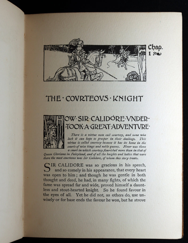 1899 Scarce First Edition - The Courteous Knight Illustrated by Robert Hope