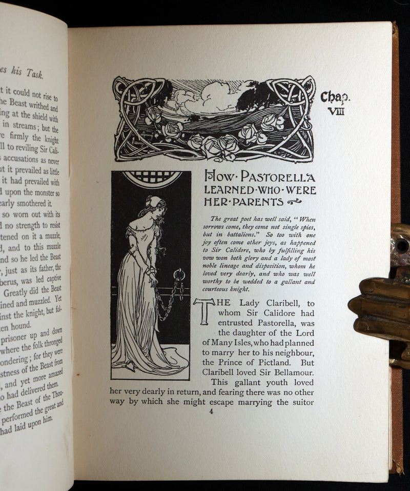 1899 Scarce First Edition - The Courteous Knight Illustrated by Robert Hope
