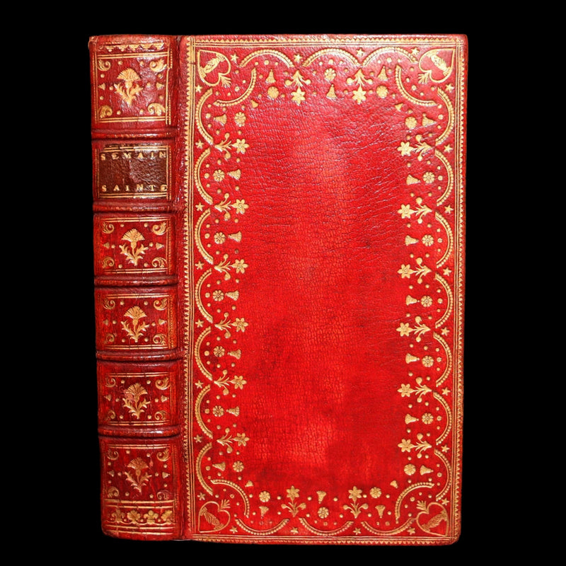 1756 Rare French Latin Book - Office of Holy Week, Office de la Semaine Sainte