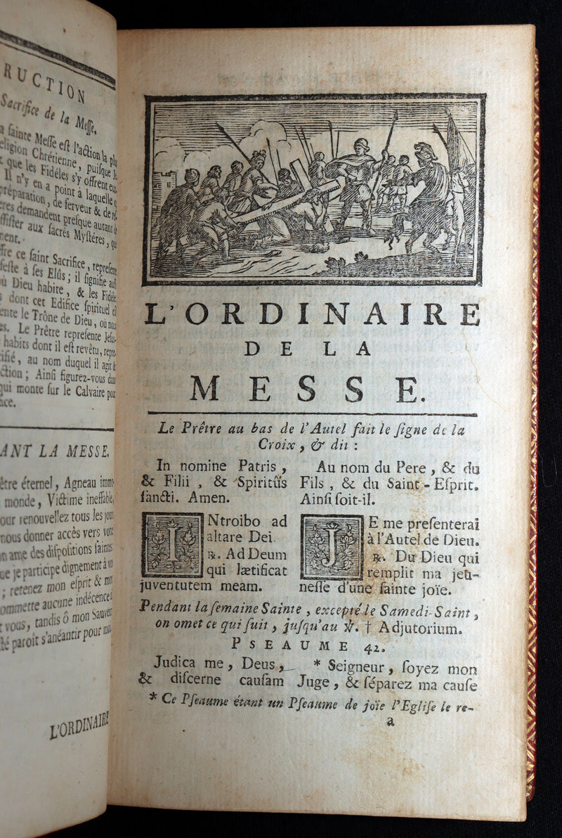 1756 Rare French Latin Book - Office of Holy Week, Office de la Semaine Sainte