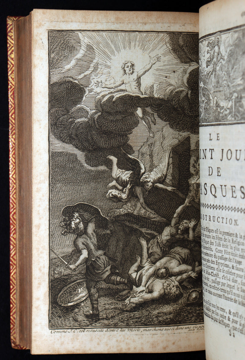 1756 Rare French Latin Book - Office of Holy Week, Office de la Semaine Sainte