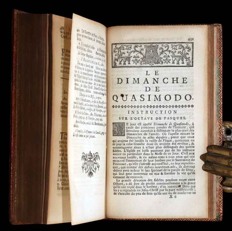 1756 Rare French Latin Book - Office of Holy Week, Office de la Semaine Sainte