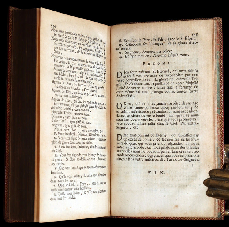 1756 Rare French Latin Book - Office of Holy Week, Office de la Semaine Sainte