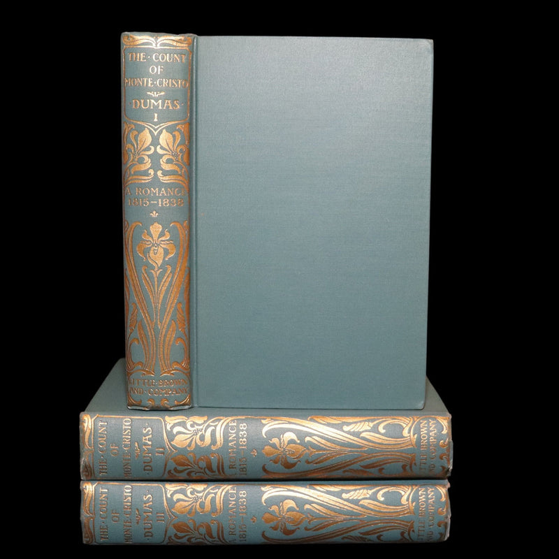 1894 Rare Book Set - The Count of Monte Cristo by Alexandre Dumas