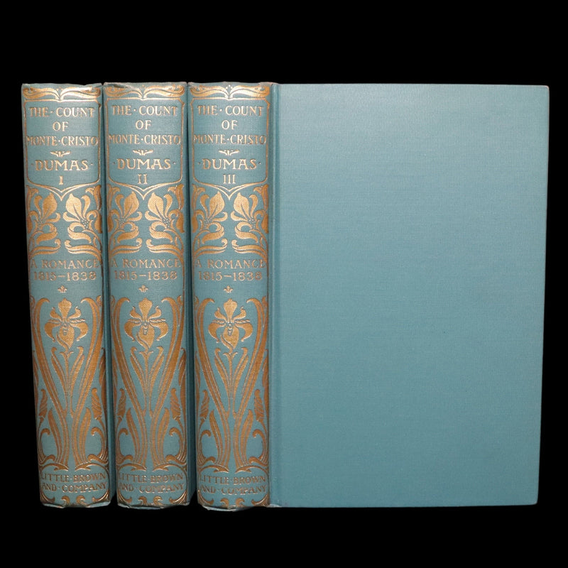 1894 Rare Book Set - The Count of Monte Cristo by Alexandre Dumas