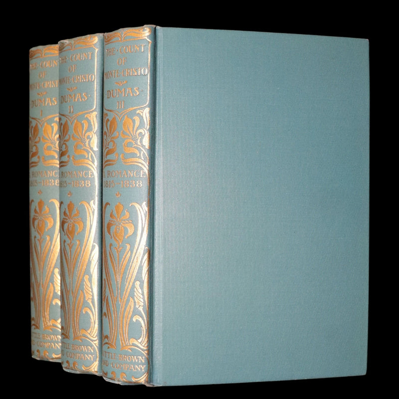 1894 Rare Book Set - The Count of Monte Cristo by Alexandre Dumas