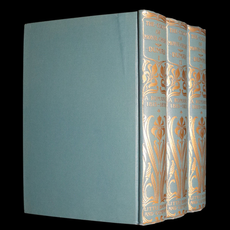 1894 Rare Book Set - The Count of Monte Cristo by Alexandre Dumas