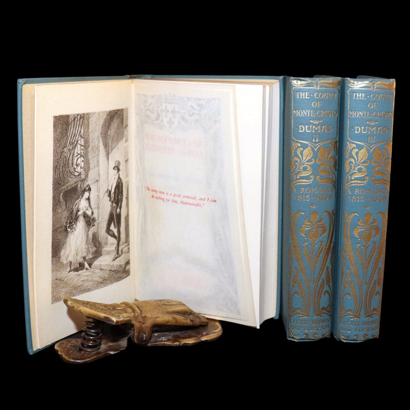 1894 Rare Book Set - The Count of Monte Cristo by Alexandre Dumas