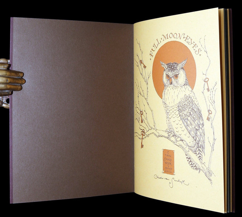 2012 Scarce Signed 1stED - Full Moon Eyes; Ode to Owls by Charles van Sandwyk