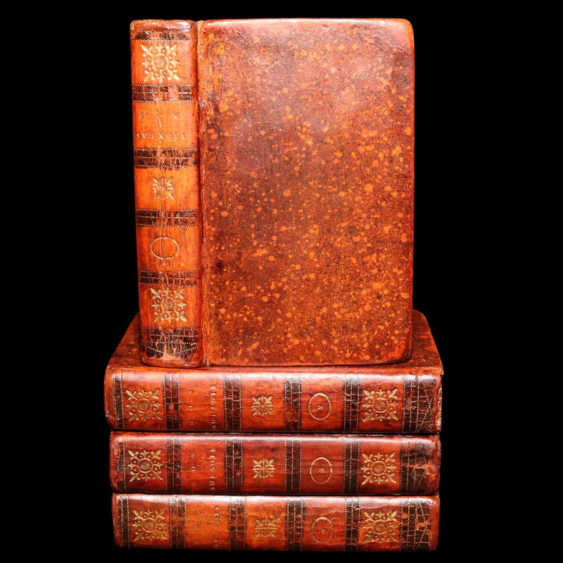 1809 Rare Book Set - Life and Exploits of Don Quixote de la Mancha, Illustrated