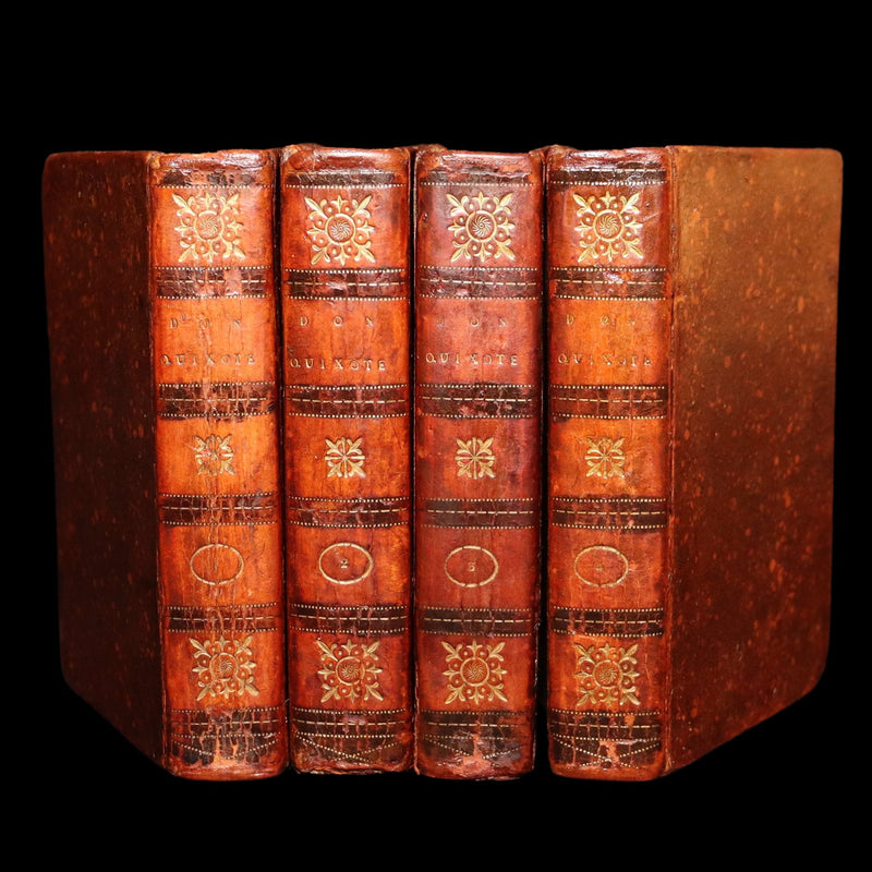 1809 Rare Book Set - Life and Exploits of Don Quixote de la Mancha, Illustrated