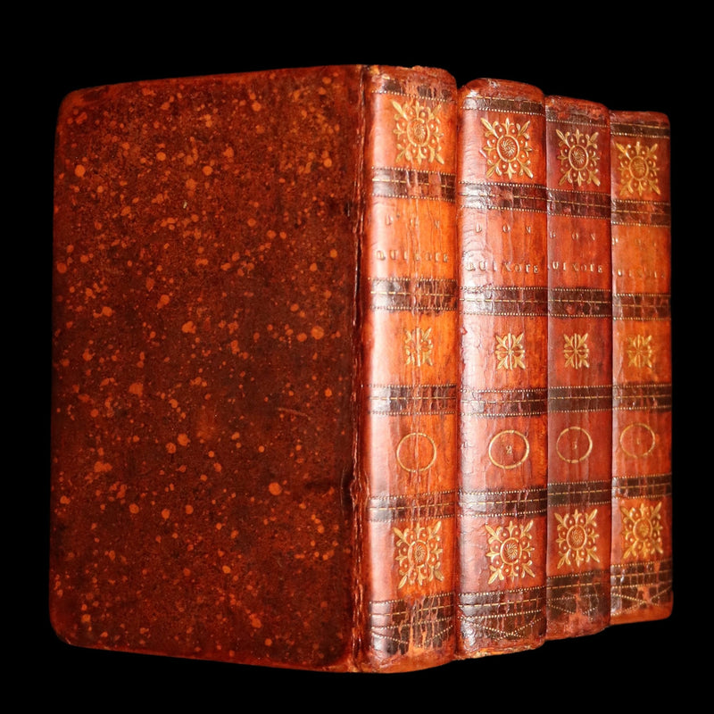 1809 Rare Book Set - Life and Exploits of Don Quixote de la Mancha, Illustrated