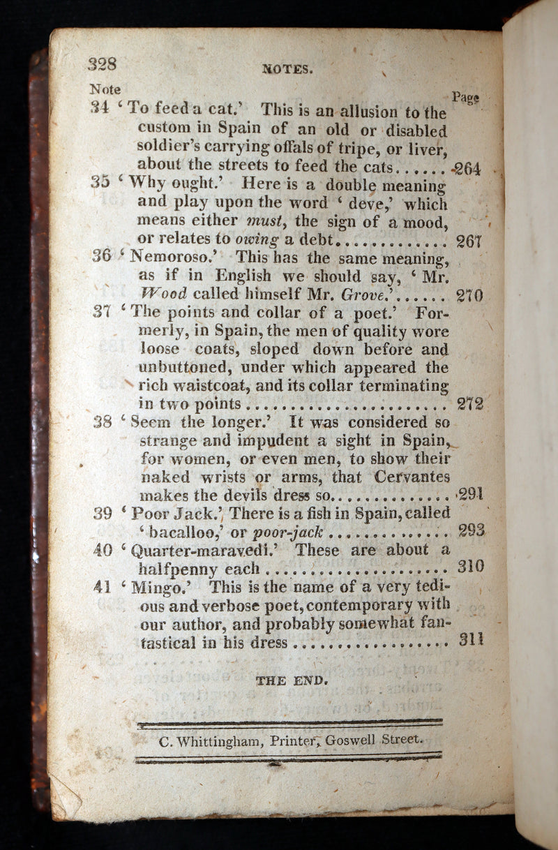 1809 Rare Book Set - Life and Exploits of Don Quixote de la Mancha, Illustrated