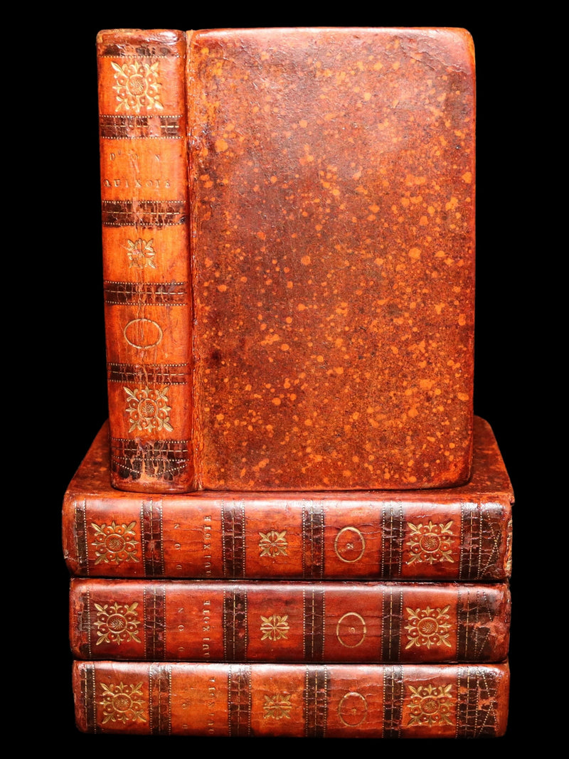 1809 Rare Book Set - Life and Exploits of Don Quixote de la Mancha, Illustrated
