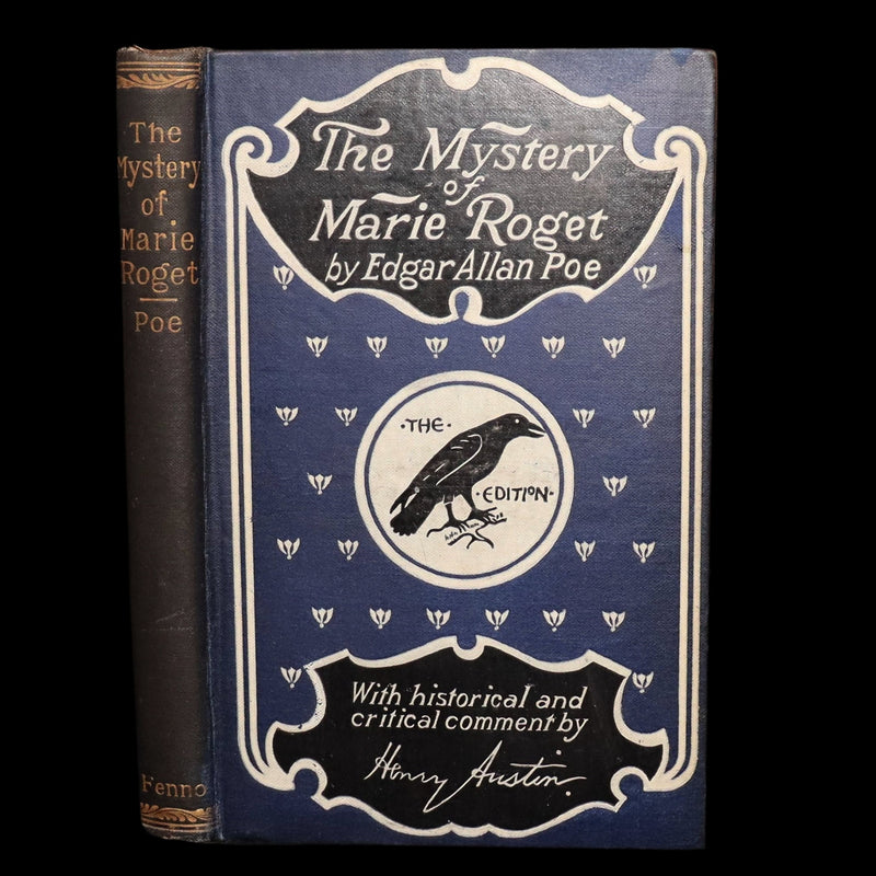 1899 Rare Book - The Mystery of Marie Roget by Edgar Allan Poe