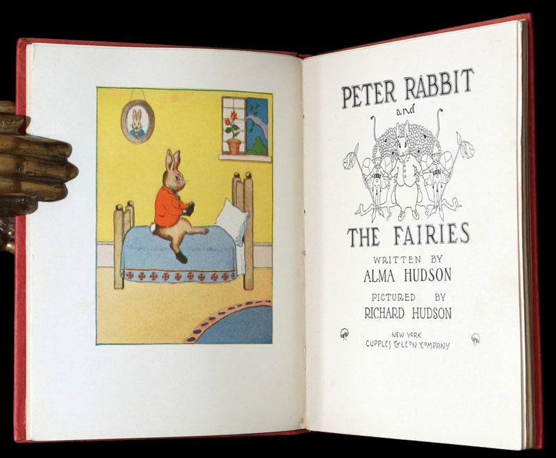 1921 Rare First Edition - Peter Rabbit and the Fairies by Alma & Richard Hudson