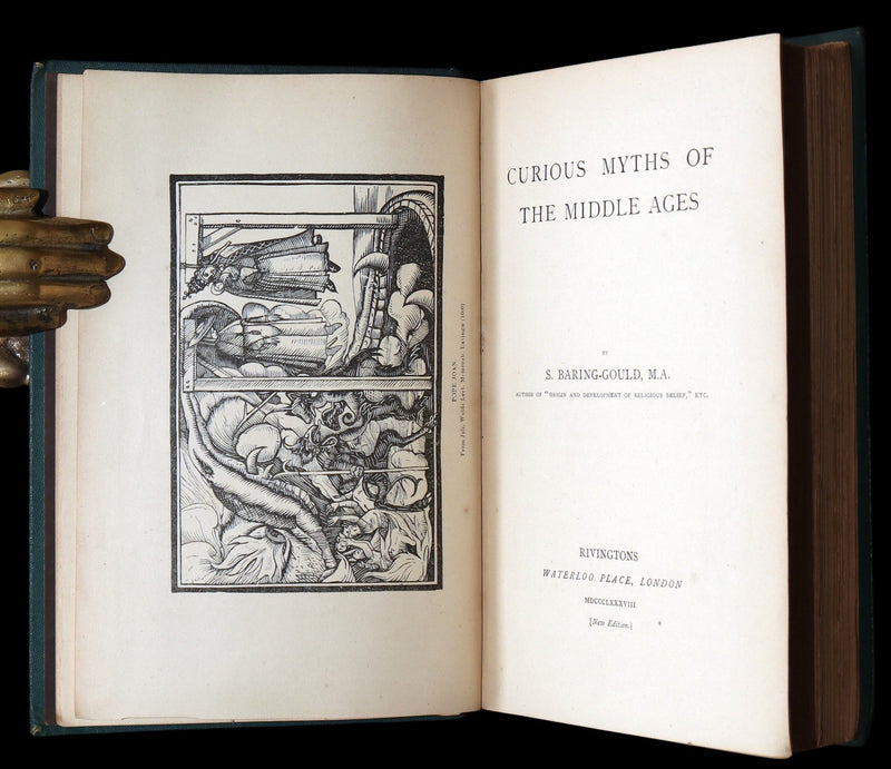1888 Rare Book - Curious Myths of the Middle Ages by Sabine Baring-Gould