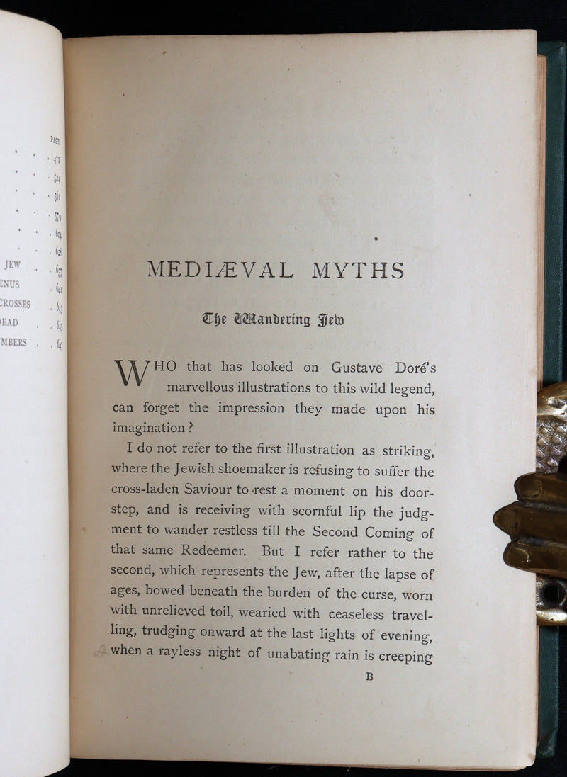 1888 Rare Book - Curious Myths of the Middle Ages by Sabine Baring-Gould