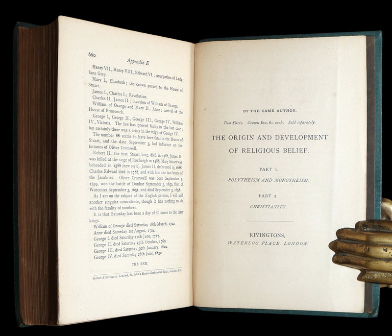 1888 Rare Book - Curious Myths of the Middle Ages by Sabine Baring-Gould