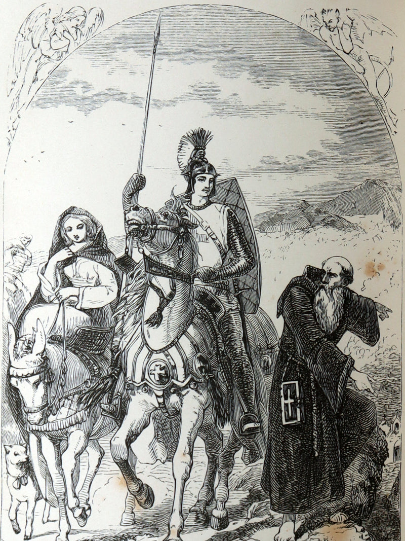 1859 Rare Book - The Faerie Queene Illustrated by Edward Corbould