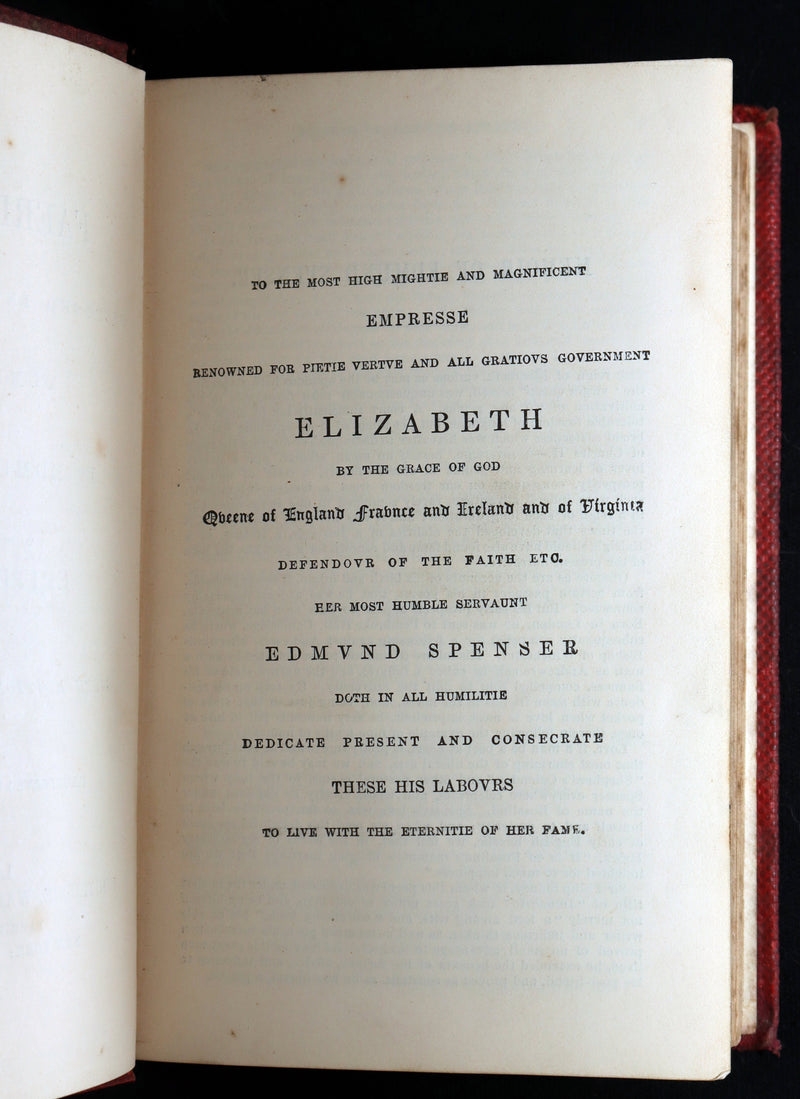 1859 Rare Book - The Faerie Queene Illustrated by Edward Corbould
