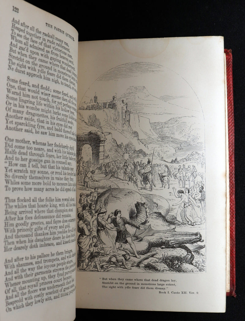 1859 Rare Book - The Faerie Queene Illustrated by Edward Corbould