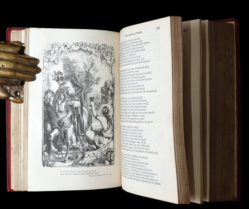 1859 Rare Book - The Faerie Queene Illustrated by Edward Corbould