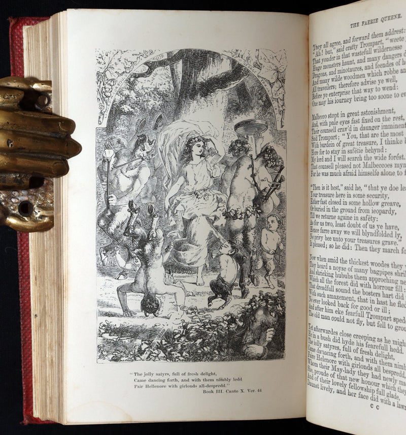 1859 Rare Book - The Faerie Queene Illustrated by Edward Corbould