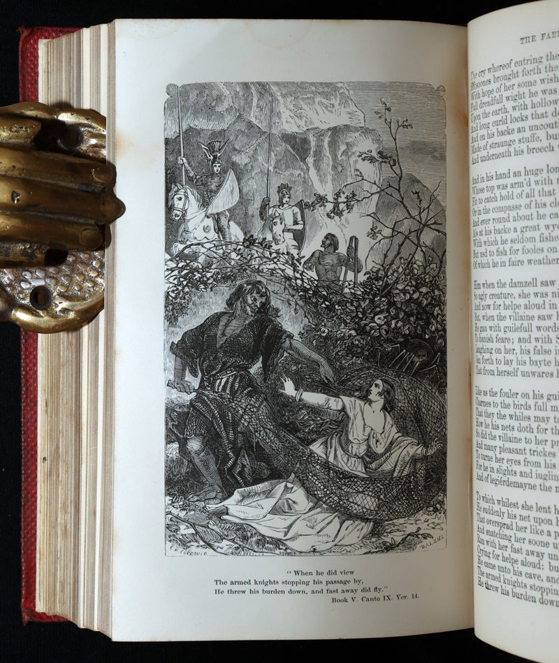1859 Rare Book - The Faerie Queene Illustrated by Edward Corbould