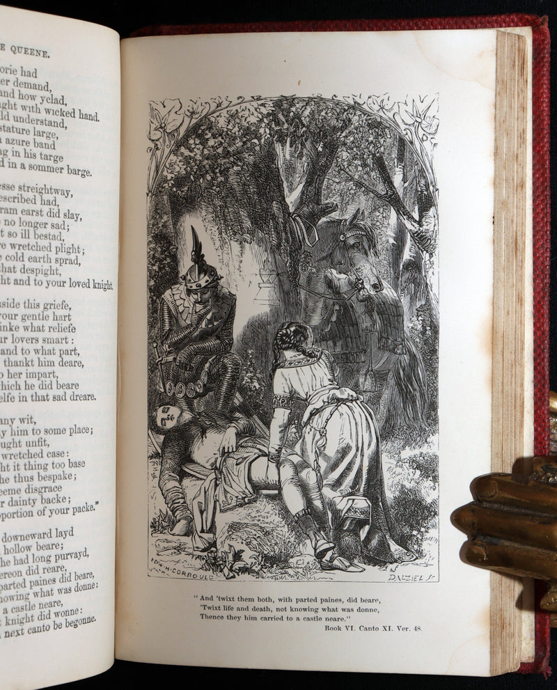 1859 Rare Book - The Faerie Queene Illustrated by Edward Corbould