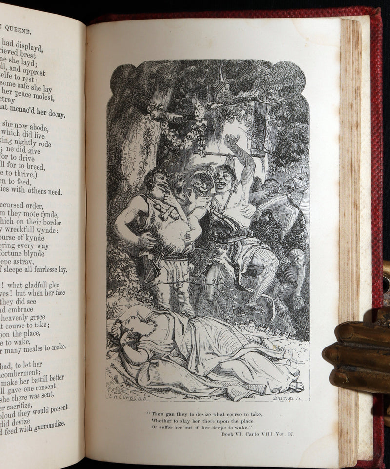 1859 Rare Book - The Faerie Queene Illustrated by Edward Corbould