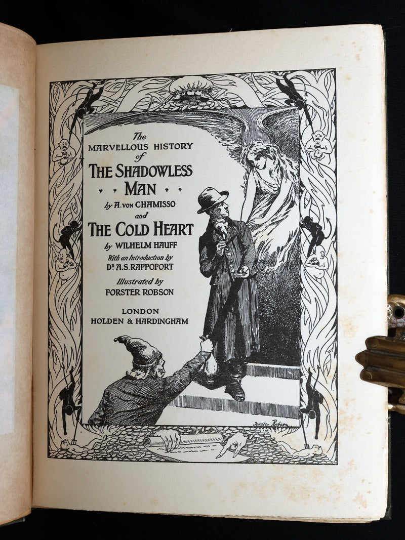 1913 1stED - Marvellous History of The Shadowless Man illustrated by F. Robson